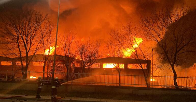 Tekirdağ’da fabrika yangını kontrol altına alındı