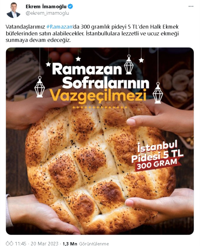 İstanbul'da ramazan pidesi ne kadar, kaç TL olacak 2023? İstanbul'da bu yıl ramazan pidesi 5 TL mi 10 TL mi olacak?
