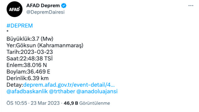 Ankara deprem mi oldu? SON DAKİKA! Az önce Ankara'da deprem mi oldu? AFAD ve Kandilli deprem listesi!