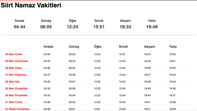 Şanlıurfa, Siirt, Şırnak sahur ne zaman, saat kaçta? 24 Mart Urfa, Siirt, Şırnak imsak vakti! Urfa, Siirt, Şırnak sabah ezanı saat kaçta okunuyor?