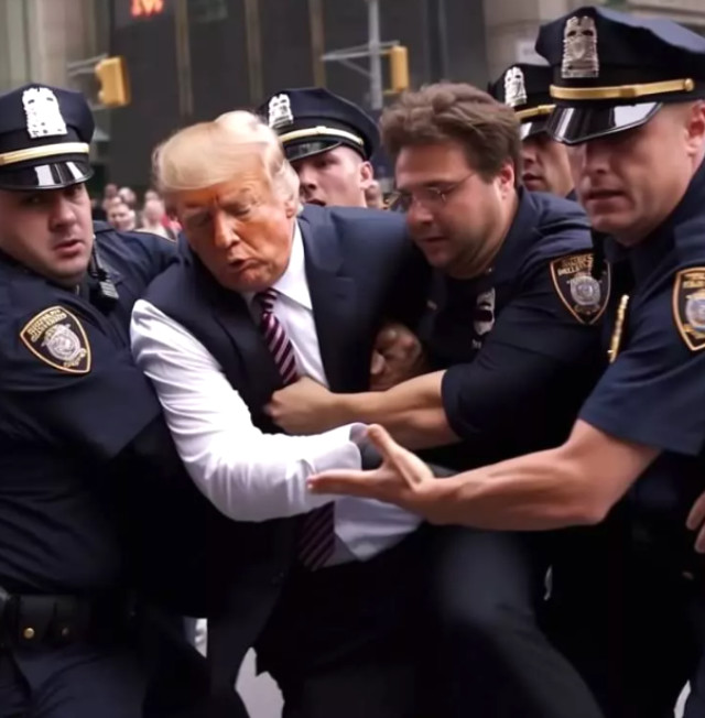 Tutuklanacağı söylenen Trump'a ait fotoğraflar ABD'yi karıştırdı