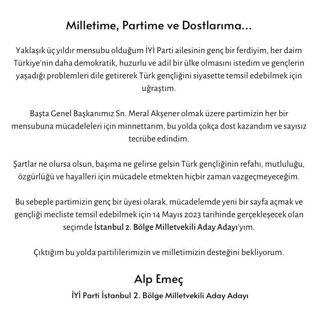 Alp Emeç kimdir? Kaç yaşında, nereli, mesleği ne? İYİ Parti İstanbul 2. Bölge Milletvekili Aday Adayı Alp Emeç'in hayatı ve biyografisi!
