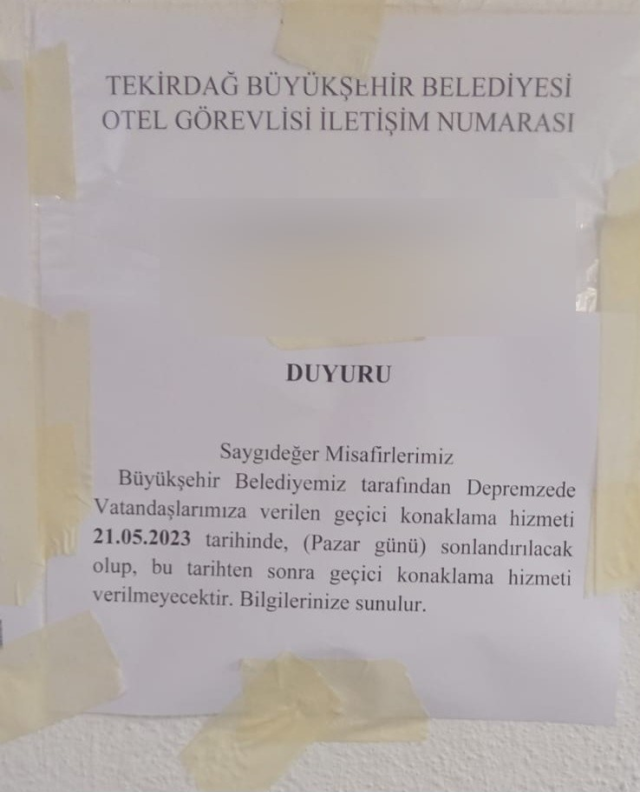 CHP'li belediye, seçim sonuçlarının ardından depremzedeleri kaldığı otelden çıkarmak istedi! Tepkiler sonrası geri adım attılar