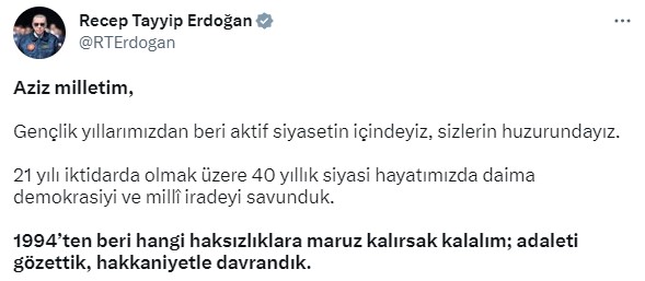 Cumhurbaşkanı Erdoğan'dan seçime saatler kala mesaj: 14 Mayıs'tan sonra da aşkla çalışmaya devam edeceğiz