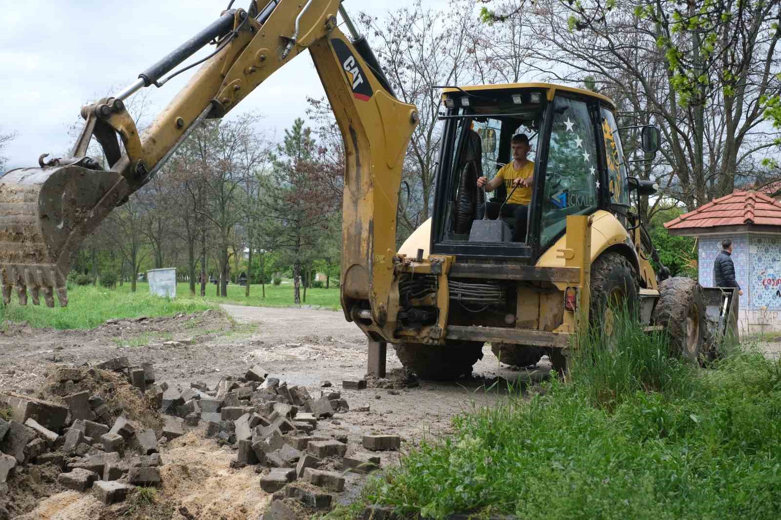 Yoncalı Mesire Alanı’nda çevre düzenlemesi