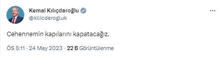Kılıçdaroğlu'ndan Özdağ'ın destek kararı sonrası tek cümlelik paylaşım: Cehennemin kapılarını kapatacağız