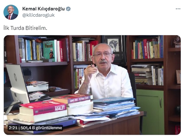 Kemal Kılıçdaroğlu'ndan yeni video: İlk turda bitirelim