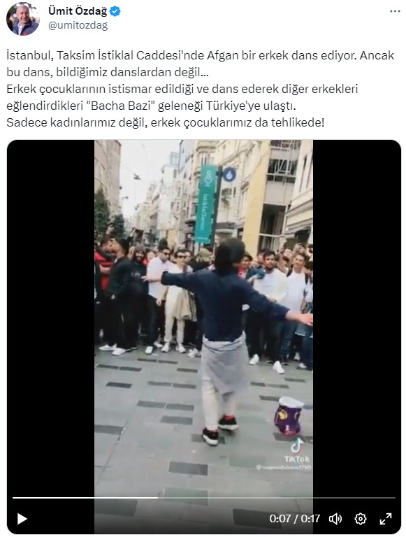 Ümit Özdağ'ın paylaştığı video ile gündem oldu! Peki nedir bu Bacha Bazi?