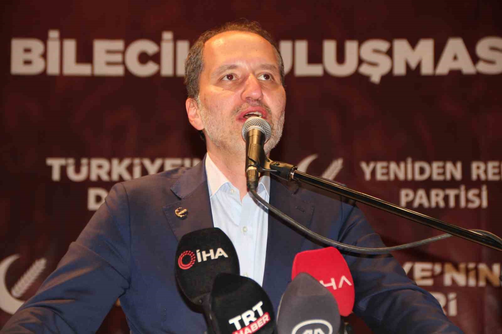 Yeniden Refah Partisi Genel Başkanı Fatih Erbakan Bilecik’te konuştu