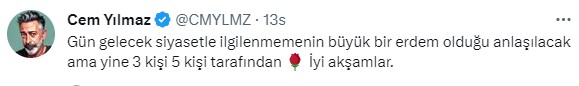 Bir kez daha Kemal Kılıçdaroğlu'na desteğini gösteren Cem Yılmaz, takipçilerine seslendi: Lütfen oy verin