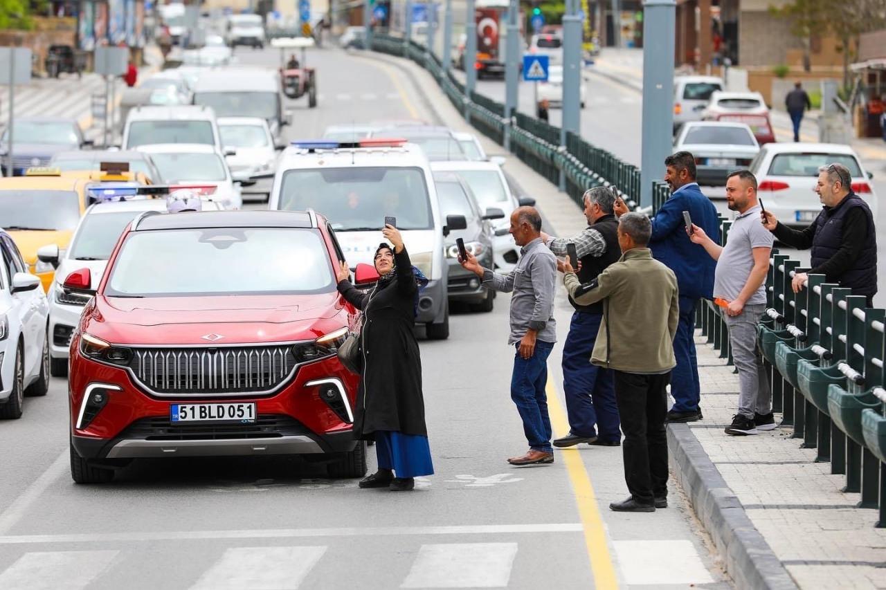 Yerli otomobil Togg'a Niğde’de görücüye çıktı