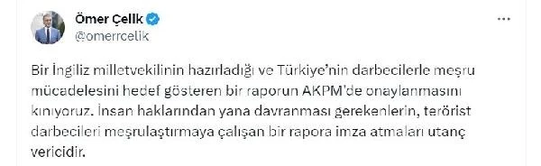 AK Parti'den AKPM'de onaylanan rapora tepki: Utanç verici
