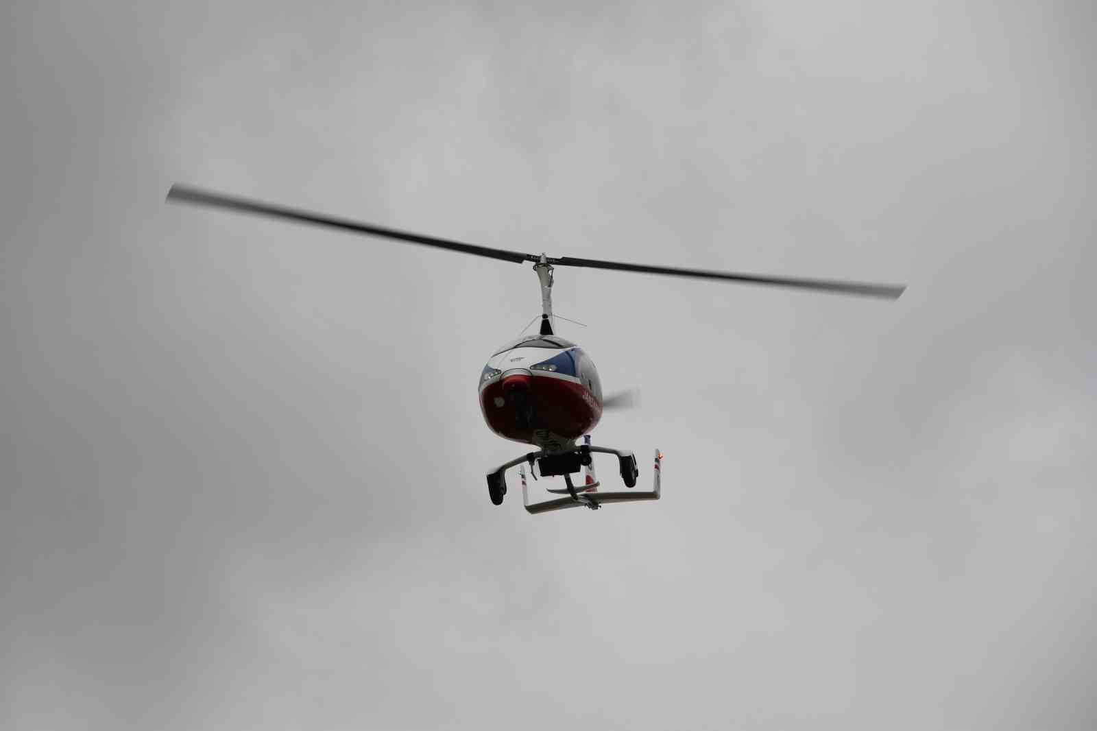Jandarma ekiplerince ‘Cayrokopter’ destekli trafik denetimi