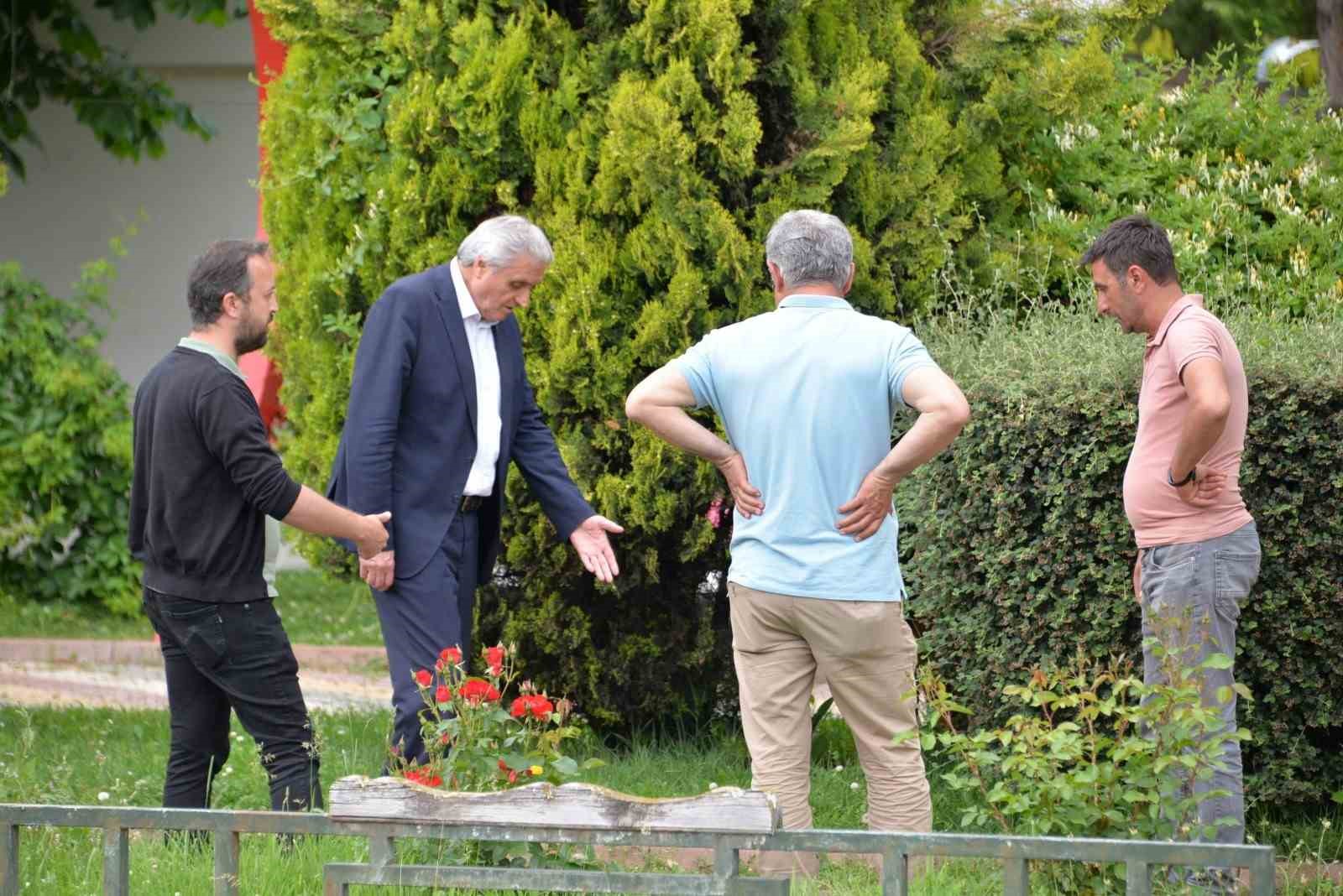 Başkan Bakkalcıoğlu kanal boyunda incelemelerde bulundu