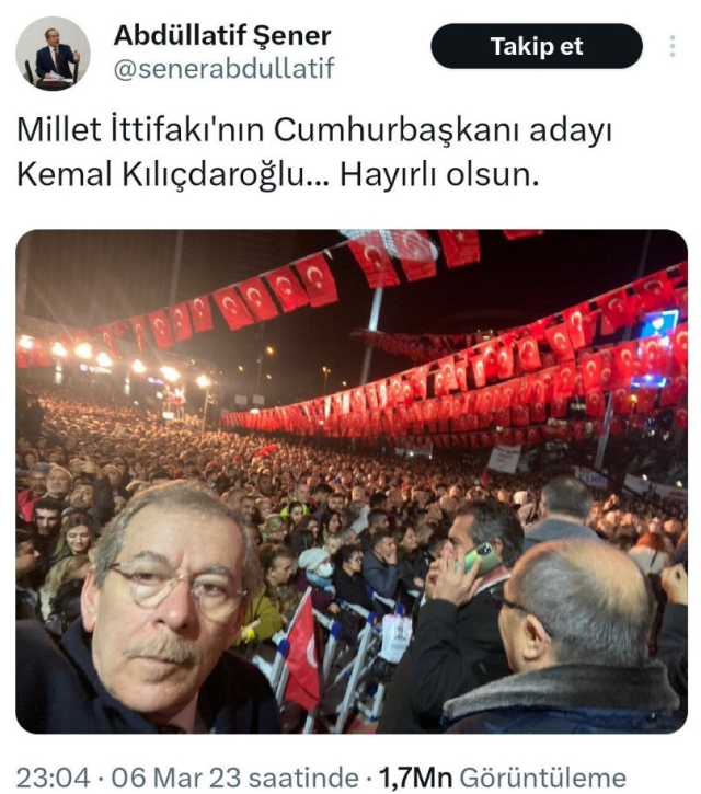 Kılıçdaroğlu'na oy vermediğini açıklayan Şener'in eski paylaşımı yeniden gündeme geldi