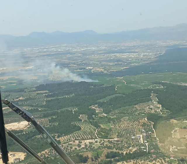 İzmir'de orman yangını! Ekipler hem karadan hem havadan müdahale ediyor