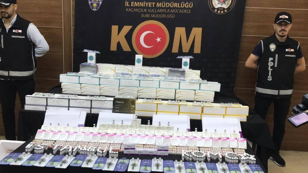 İstanbul'da 4 milyon 500 bin lira değerinde kaçak botoks ilacı ele geçirildi