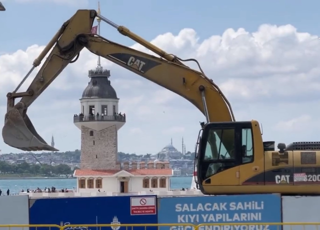 Üsküdar Belediye Başkanı Hilmi Türkmen, kapatılan Kız Kulesi sahilini paylaşıp İBB'ye isyan etti