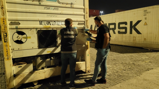 Mersin Limanı'nda muz yüklü konteynerden 11 kilogram uyuşturucu çıktı