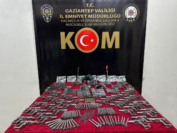 Gaziantep'te, yasa dışı silah imalatı ve ticaretine 3 tutuklama