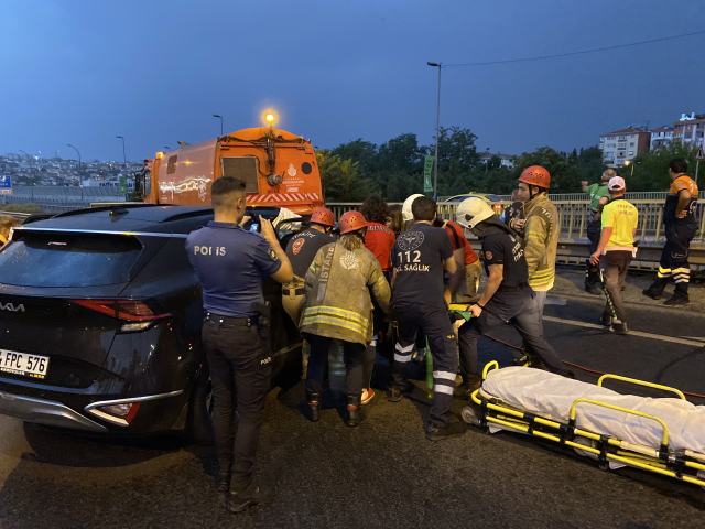 İstanbul'un göbeğinde feci kaza! Ağır yaralanan sevgilisini bırakıp kayıplara karıştı