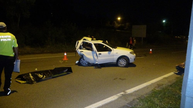 Samsun'daki trafik kazasında 3 kişi hayatını kaybetti, 2 kişi ise ağır yaralandı