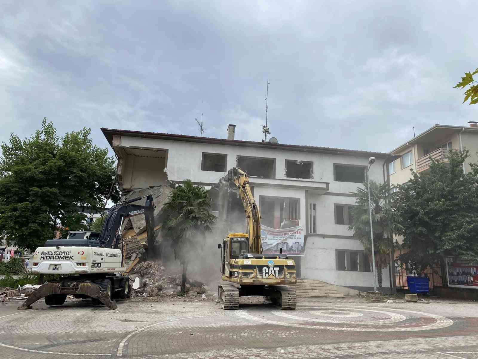Yeni belediye binasını yapımı için sona yaklaşıldı