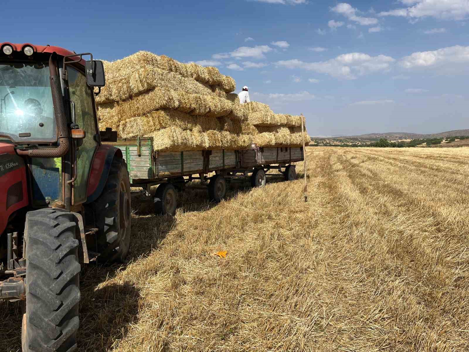 Eskişehir’de çiftçilerin saman mesaisi başladı