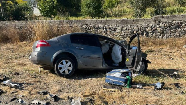 Samsun'da iki otomobil kafa kafaya çarpıştı: Uzman çavuş hayatını kaybetti, 7 kişi yaralandı