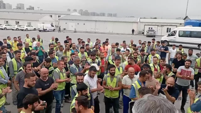 Halkalı - İstanbul Yeni Havalimanı Metro Hattı işçileri greve çıktı: Bize verilen ücret küfür gibi