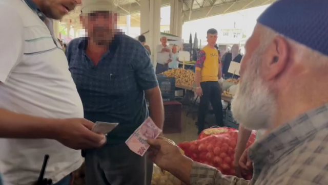 67 yaşındaki adam, pazarda sahte parayla alışveriş yaparken yakalandı