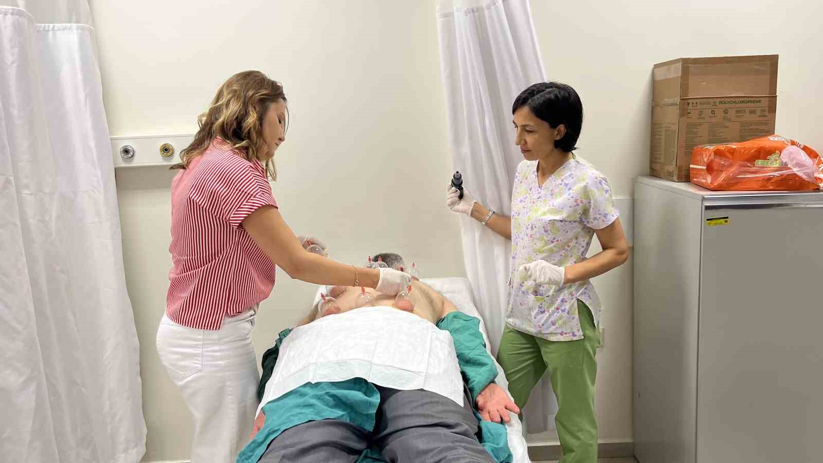Hastalar GETAT ünitesinde ozon terapi, hacamat, kupa tedavisi ve mezoterapi ile şifa buluyor