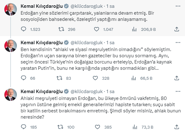 Kılıçdaroğlu'ndan Madımak hükümlüsünü affeden Erdoğan'a tepki: Ahlak bunun neresinde?