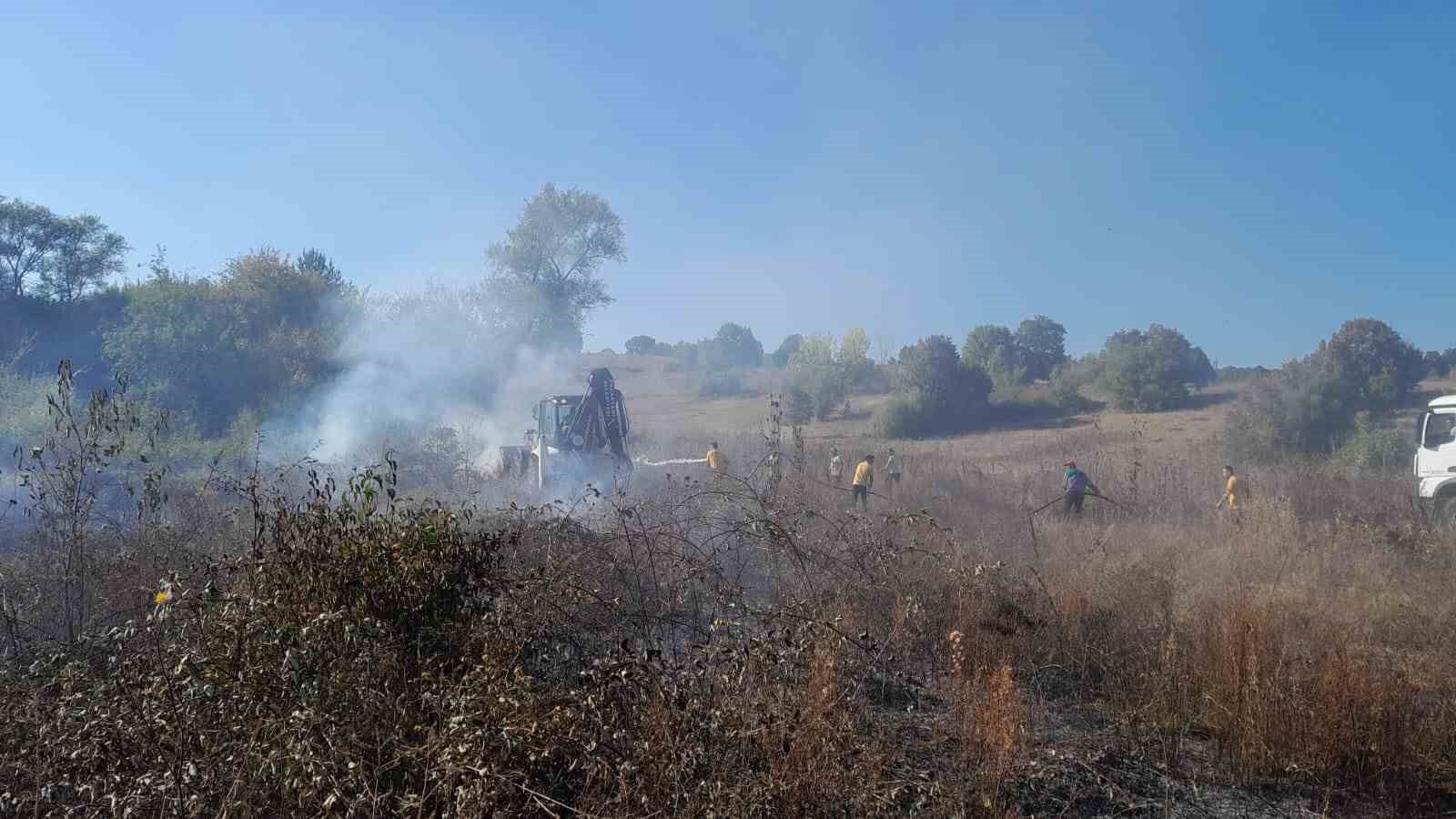 Bilecik’te çıkan yangında 40 dönümlük tarım arazisi zarar gördü