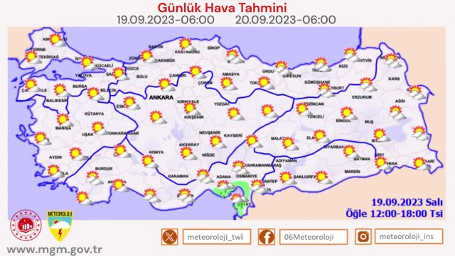 Hava durumu tahminleri il il yayınlandı! Adana ve Hatay'a gök gürültülü sağanak yağış uyarısı