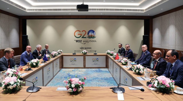 Cumhurbaşkanı Erdoğan'dan, Hindistan'daki G20 Liderler Zirvesi'nde diplomasi trafiği