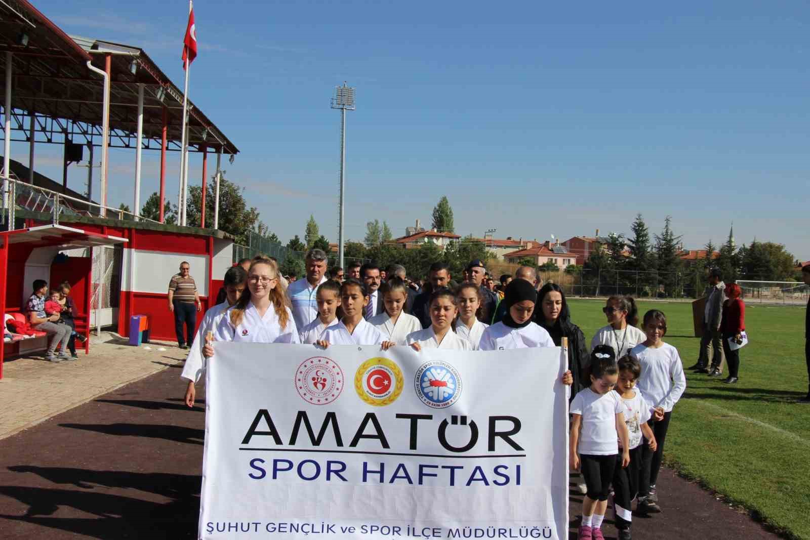 Şuhut’ ta ’Amatör Spor Haftası’ etkinlikleri