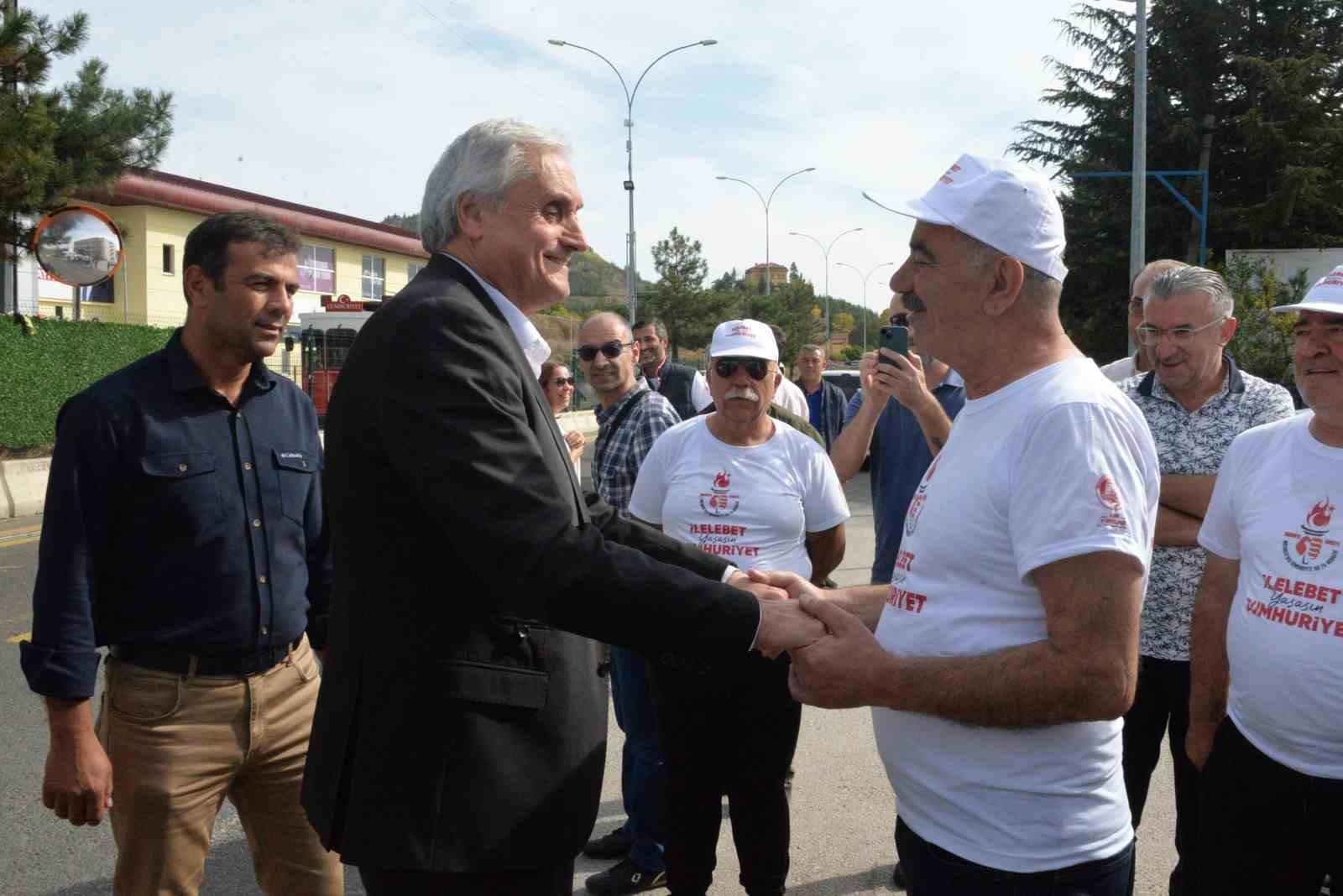 Bozüyük 100’üncü yıl yürüyüşlerinin durak noktası oldu