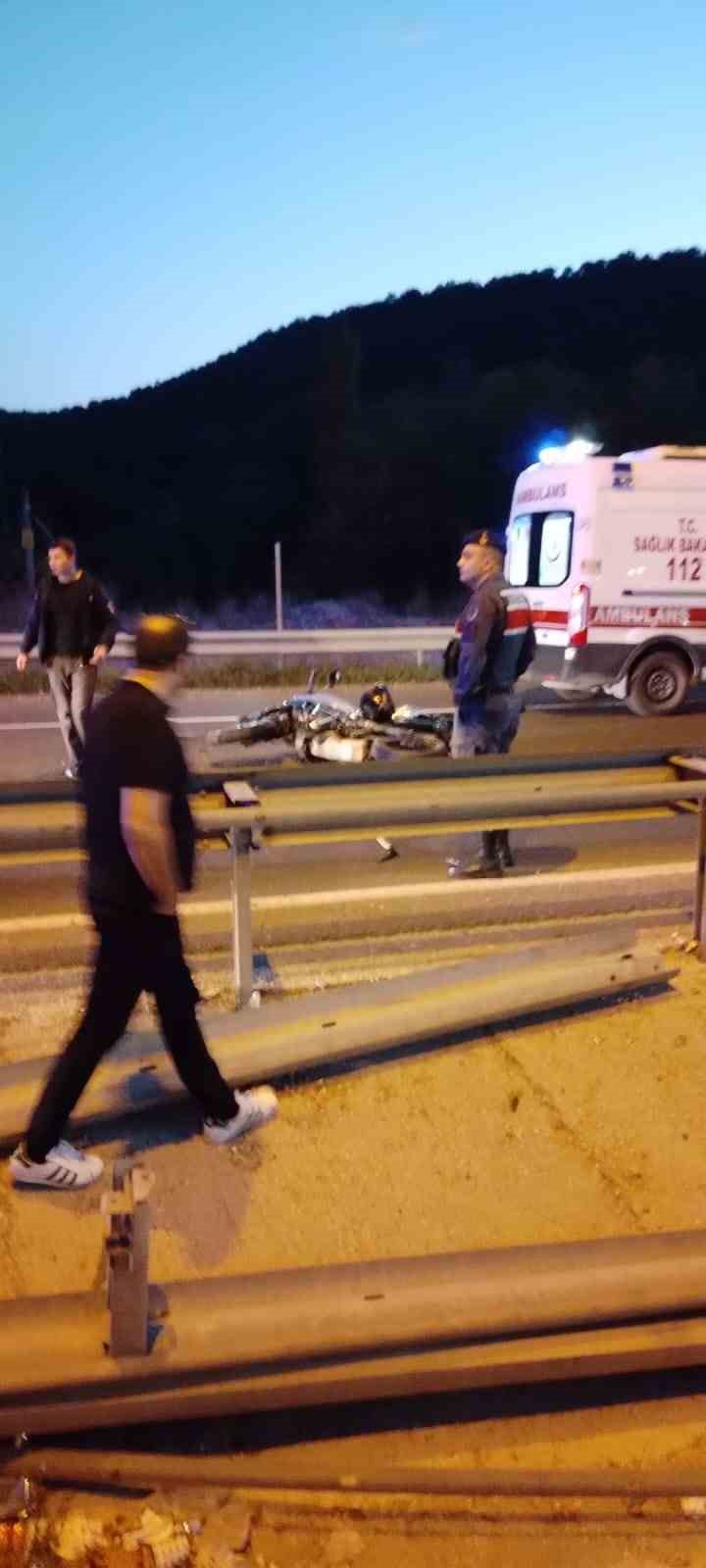 Bozüyük’te kaza yapan motosiklet sürücüsü hayatını kaybetti