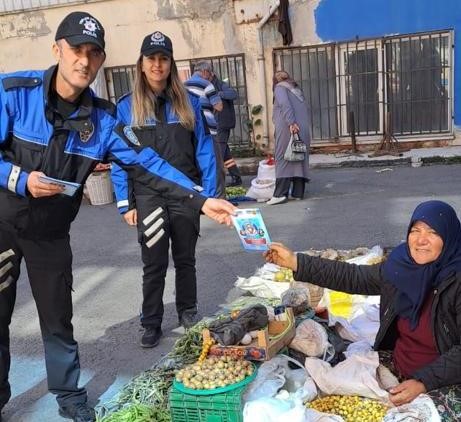 Kütahya’da Pazar esnafı dolandırıcılık ve hırsızlık konusunda bilgilendirildi