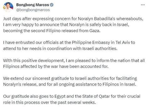 Filipinler Devlet Başkanı Marcos: Savaştan etkilenen tüm Filipinlilere ulaşıldı