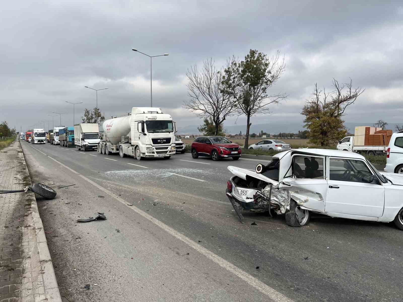 Feci kazada şans eseri yaralanan olmadı