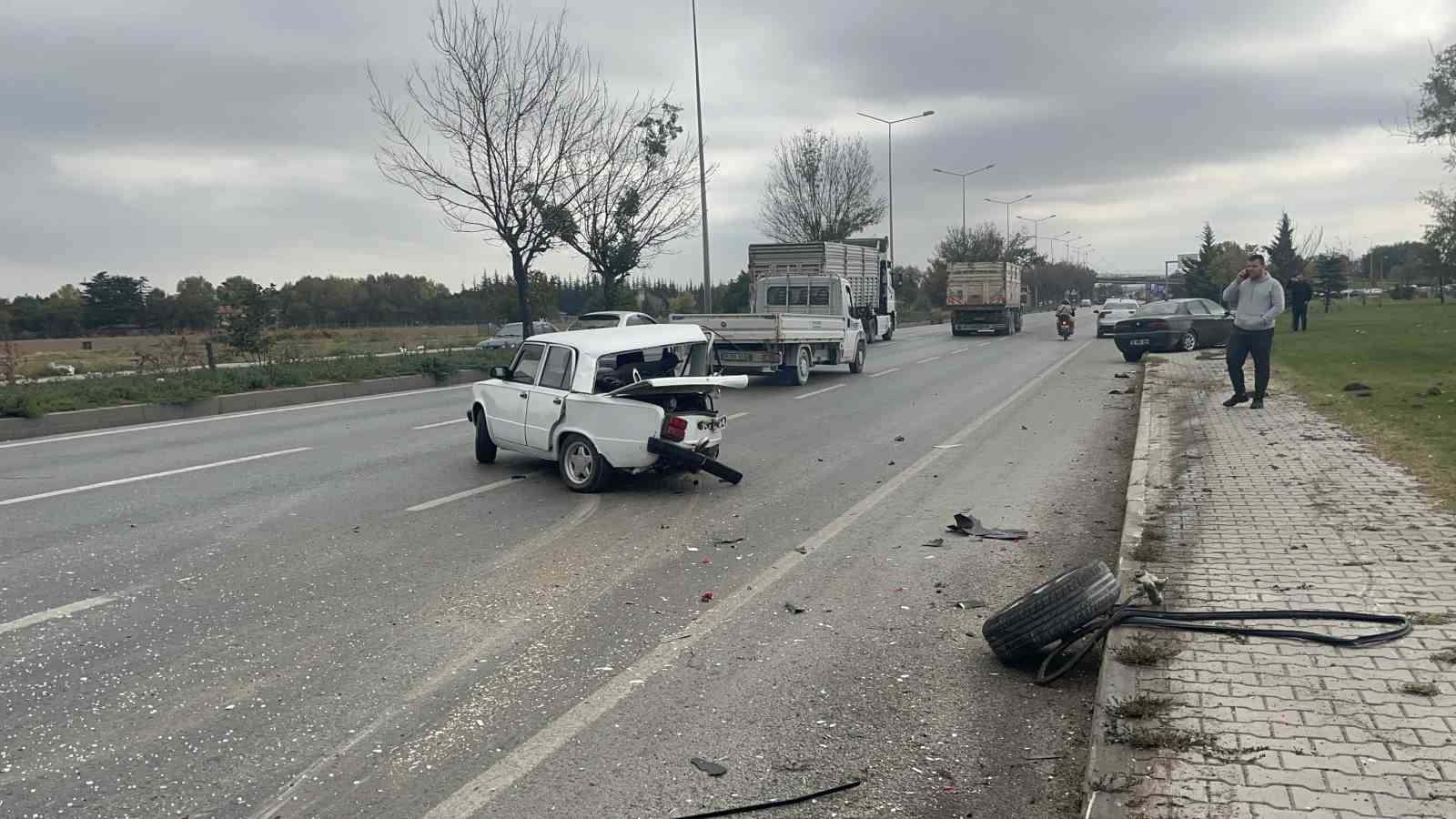 Feci kazada şans eseri yaralanan olmadı