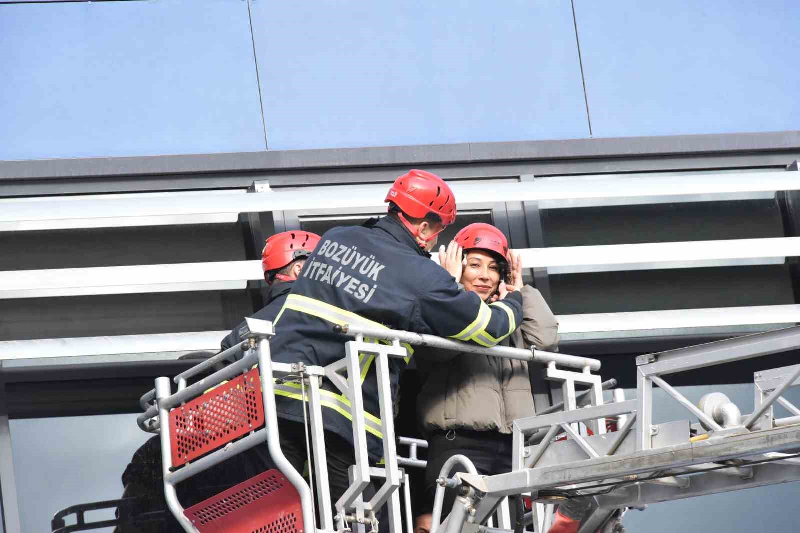 Bozüyük Belediyesi İtfaiyesi’nden hastanede tatbikat