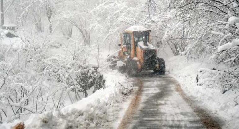Doğu Karadeniz'de kar; 367 köy yolu kapandı