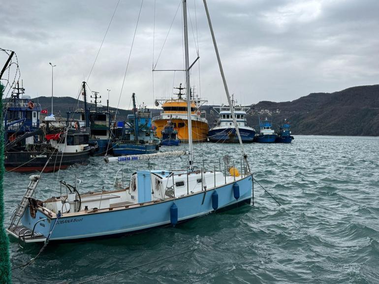 Amasra'da fırtına; balıkçı tekneleri ile destek gemileri limana çekildi