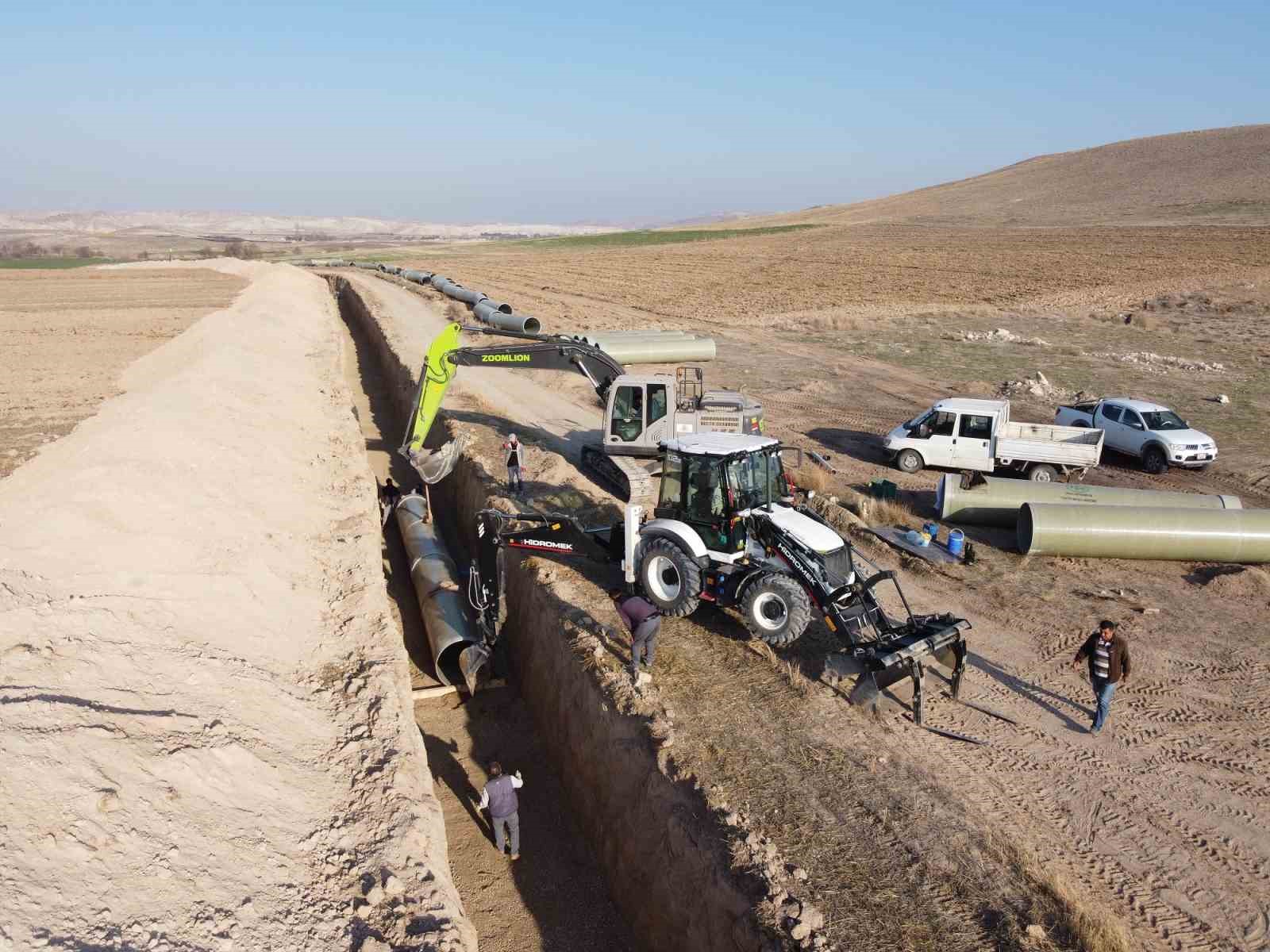 Eskişehir Yukarı Sakarya İlyaspaşa Sulamasında çalışmalar devam ediyor