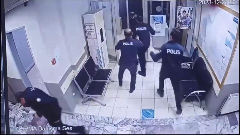 Başakşehir'de karakolda polise saldırıp kaçtı