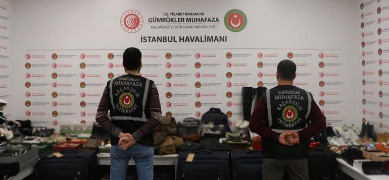 İstanbul Havalimanı'nda 3 milyon 590 bin lira değerinde kaçak eşya yakalandı