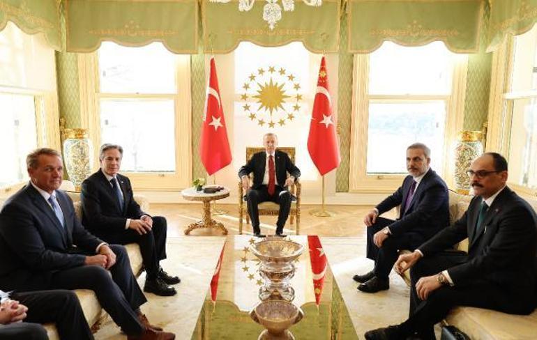 Cumhurbaşkanı Erdoğan ABD Dışişleri Bakanı Blinken'i kabul etti